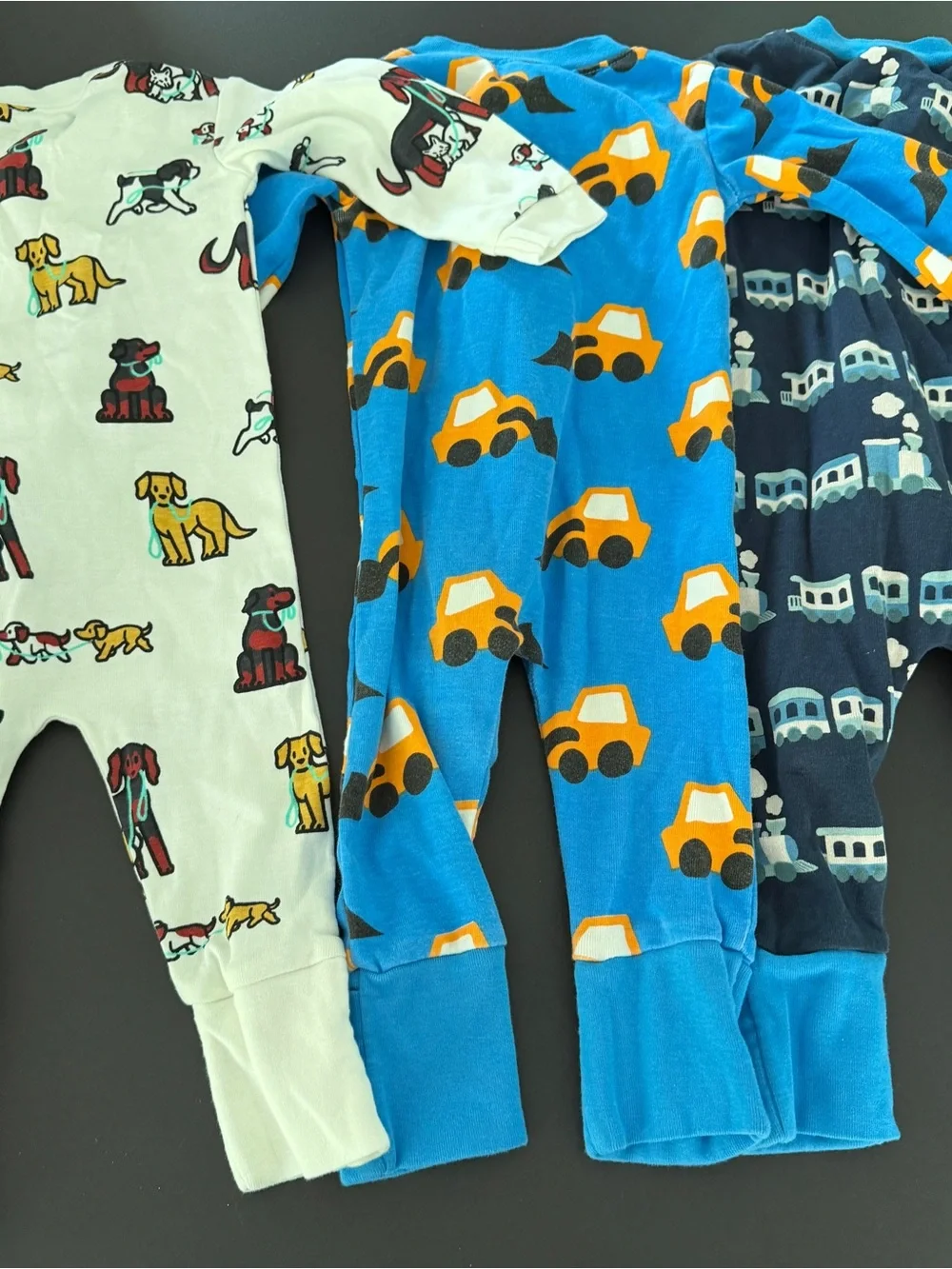 M + A Monica and Andy 3 Organic Cotton Pajamas Baby Sleepers 3-6 months